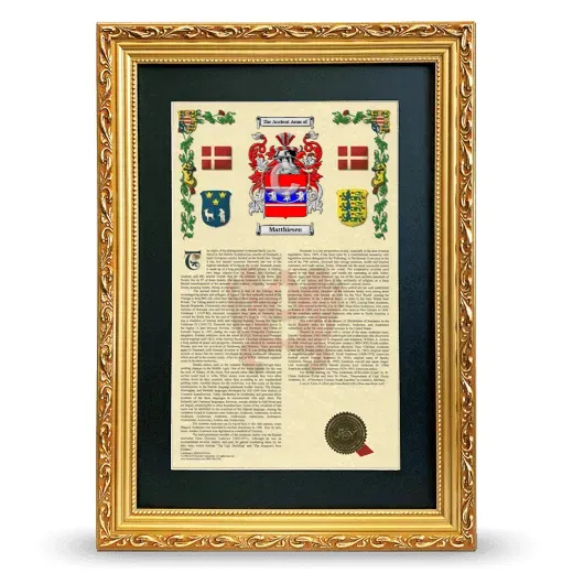 Matthiesen Deluxe Armorial Framed - Gold