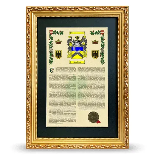 Matthius Deluxe Armorial Framed - Gold