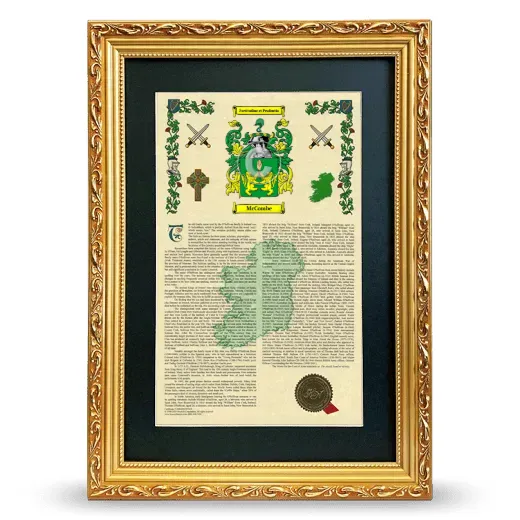McCombe Deluxe Armorial Framed - Gold