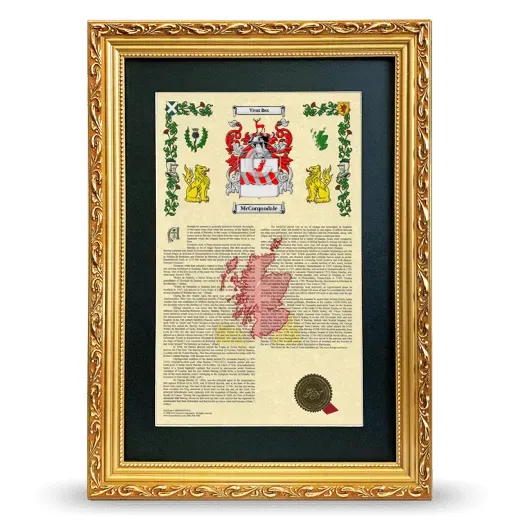 McCorquodale Deluxe Armorial Framed - Gold