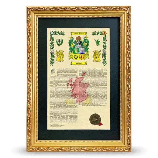 McNeel Deluxe Armorial Framed - Gold