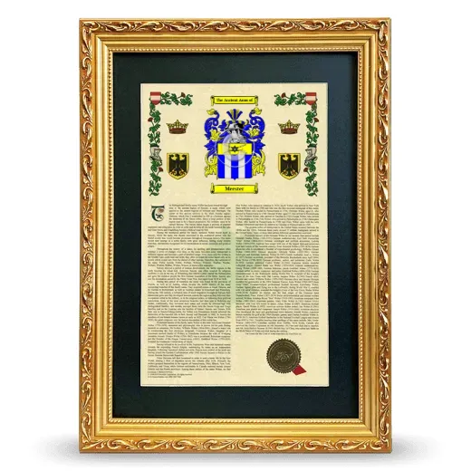 Meester Deluxe Armorial Framed - Gold
