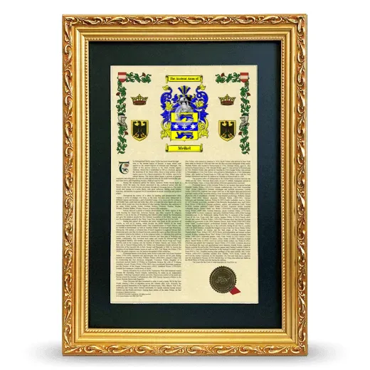 Meikel Deluxe Armorial Framed - Gold