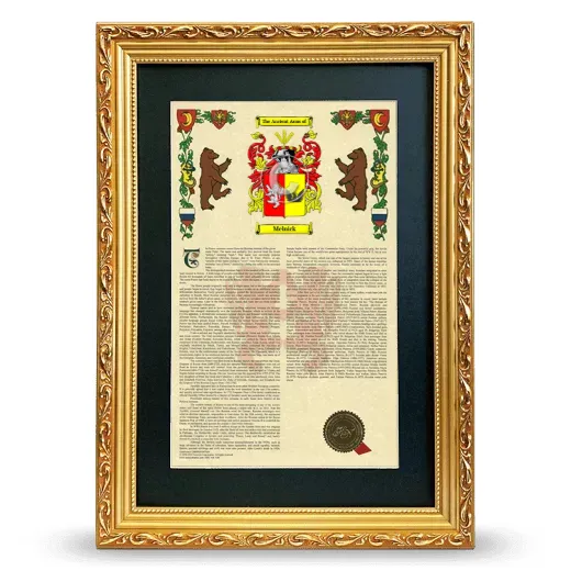 Melnick Deluxe Armorial Framed - Gold