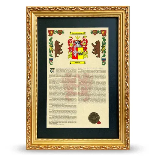 Melnik Deluxe Armorial Framed - Gold