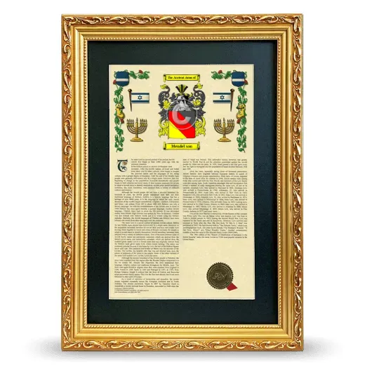 Mendel son Deluxe Armorial Framed - Gold