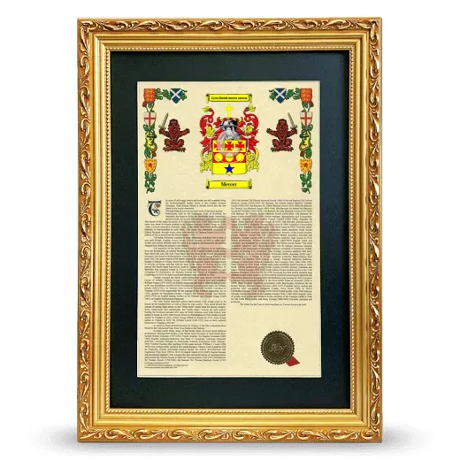 Mercer Deluxe Armorial Framed - Gold
