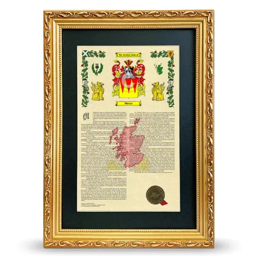 Merns Deluxe Armorial Framed - Gold