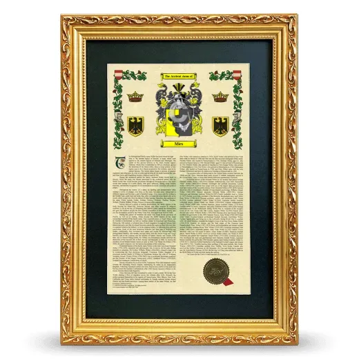 Mies Deluxe Armorial Framed - Gold