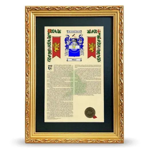 Minar Deluxe Armorial Framed - Gold