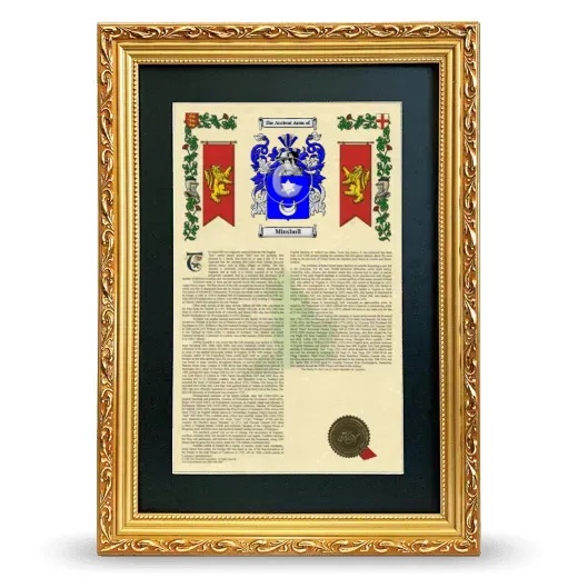 Minshull Deluxe Armorial Framed - Gold