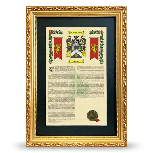 Mitchel Deluxe Armorial Framed - Gold