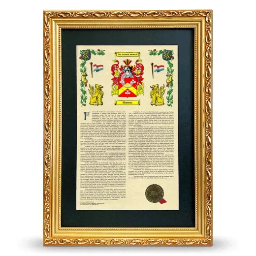 Moeens Deluxe Armorial Framed - Gold