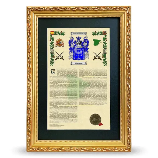 Monteros Deluxe Armorial Framed - Gold