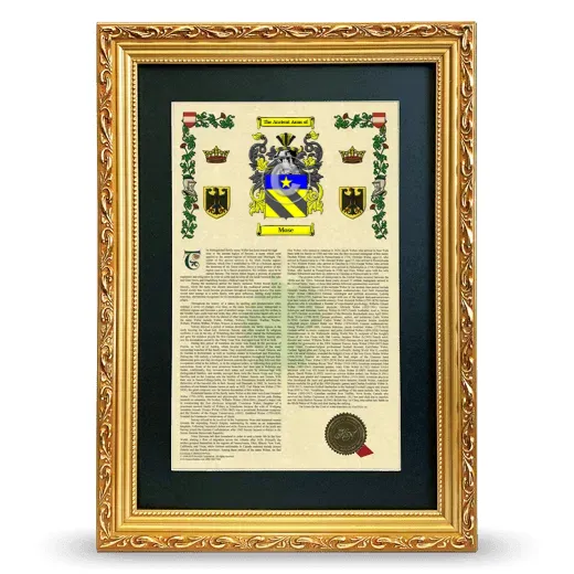 Mose Deluxe Armorial Framed - Gold