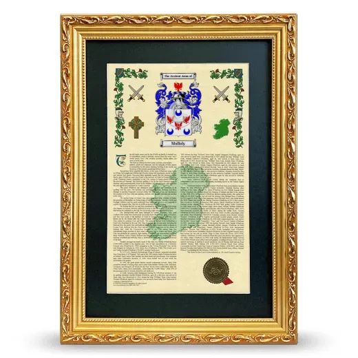 Mullaly Deluxe Armorial Framed - Gold