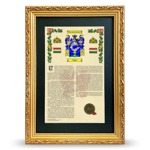 Nagys Deluxe Armorial Framed - Gold