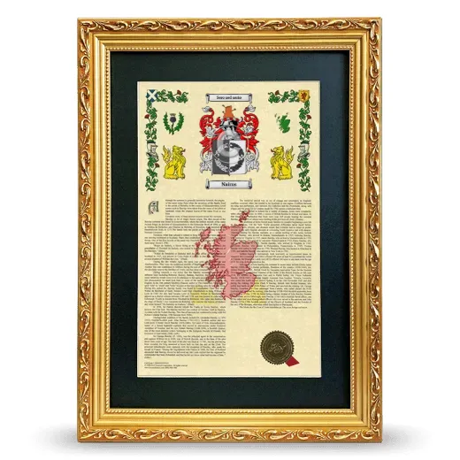 Nairns Deluxe Armorial Framed - Gold