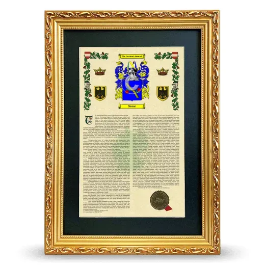 Neese Deluxe Armorial Framed - Gold