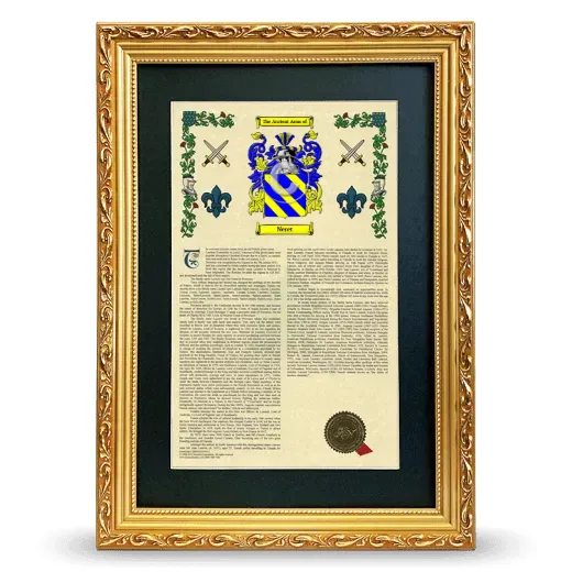 Neret Deluxe Armorial Framed - Gold