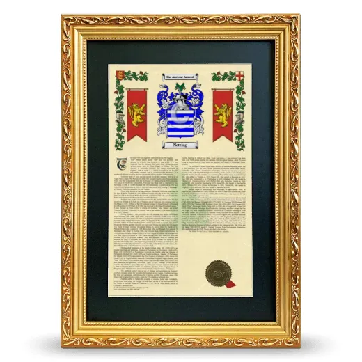 Netting Deluxe Armorial Framed - Gold