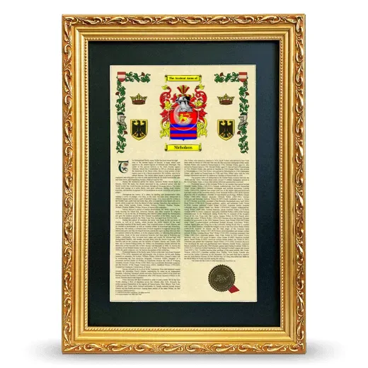 Nicholaus Deluxe Armorial Framed - Gold