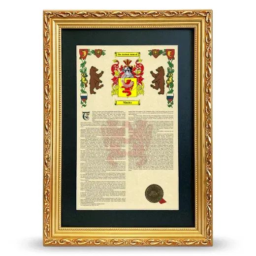 Nimitz Deluxe Armorial Framed - Gold