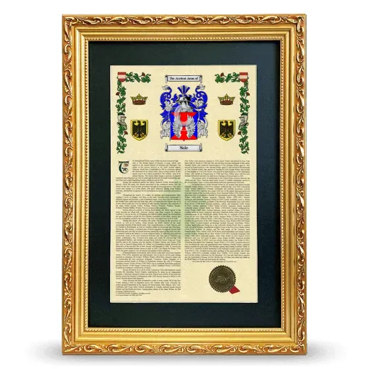 Nole Deluxe Armorial Framed - Gold