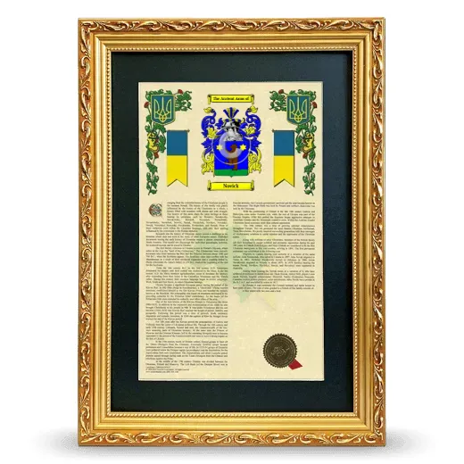 Novick Deluxe Armorial Framed - Gold