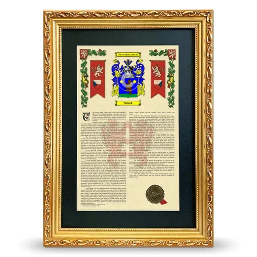 Nowak Deluxe Armorial Framed - Gold