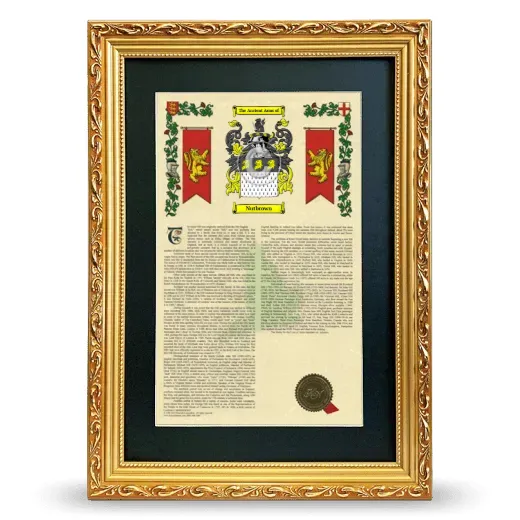 Nutbrown Deluxe Armorial Framed - Gold