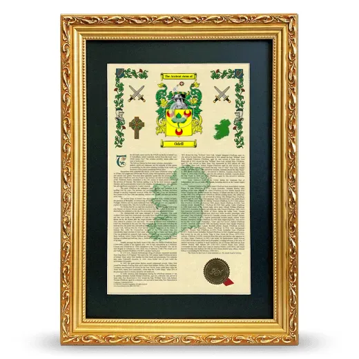 Odell Deluxe Armorial Framed - Gold