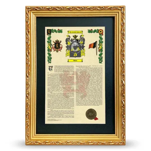 Oden Deluxe Armorial Framed - Gold