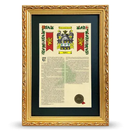 Ogdens Deluxe Armorial Framed - Gold