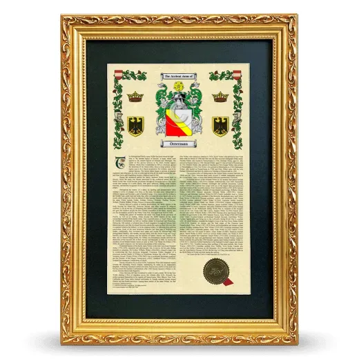 Osterman Deluxe Armorial Framed - Gold