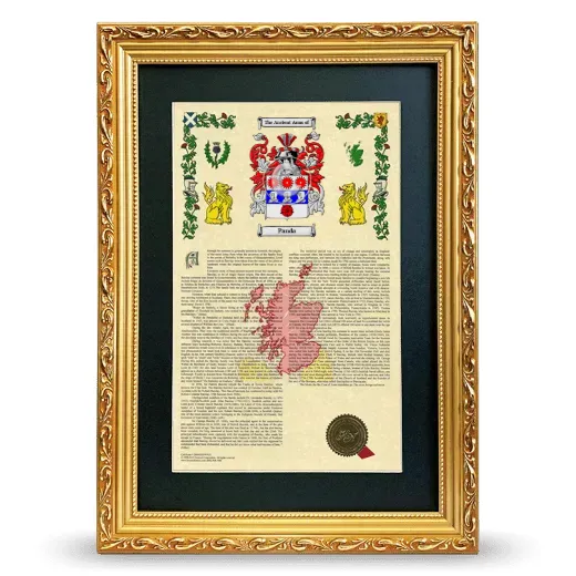 Panda Deluxe Armorial Framed - Gold