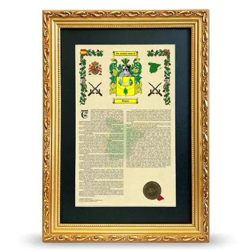 Parra Deluxe Armorial Framed - Gold