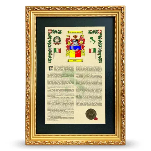 Patti Deluxe Armorial Framed - Gold