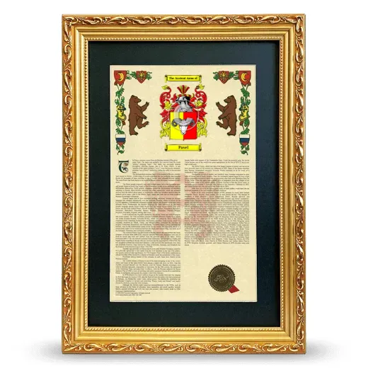 Pavel Deluxe Armorial Framed - Gold