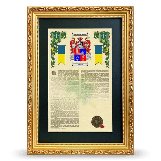 Pavlin Deluxe Armorial Framed - Gold