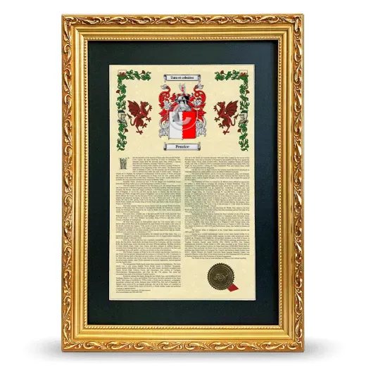 Penrice Deluxe Armorial Framed - Gold