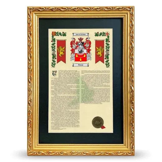 Perrot Deluxe Armorial Framed - Gold