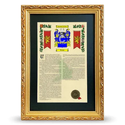 Persay Deluxe Armorial Framed - Gold