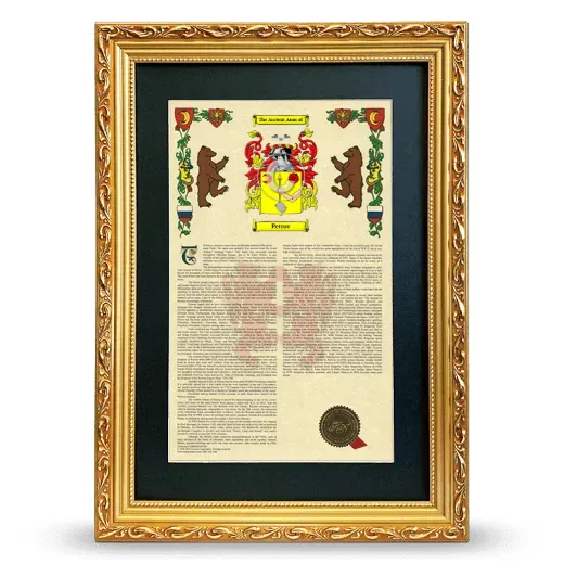 Petrov Deluxe Armorial Framed - Gold