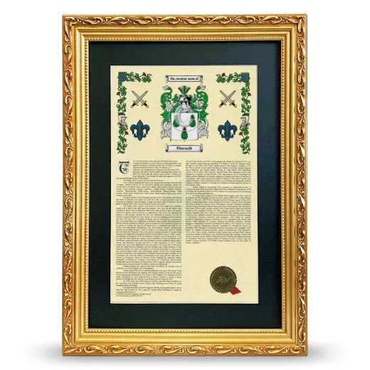 Pineault Deluxe Armorial Framed - Gold