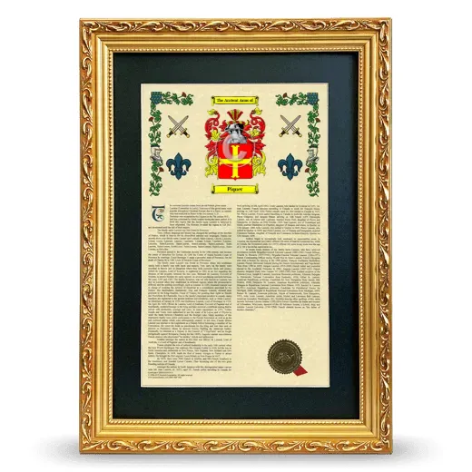Piquer Deluxe Armorial Framed - Gold