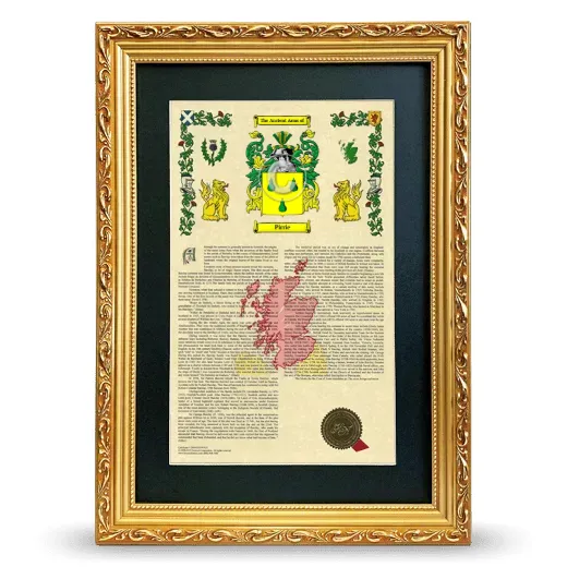 Pirrie Deluxe Armorial Framed - Gold