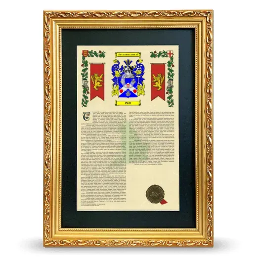 Platt Deluxe Armorial Framed - Gold