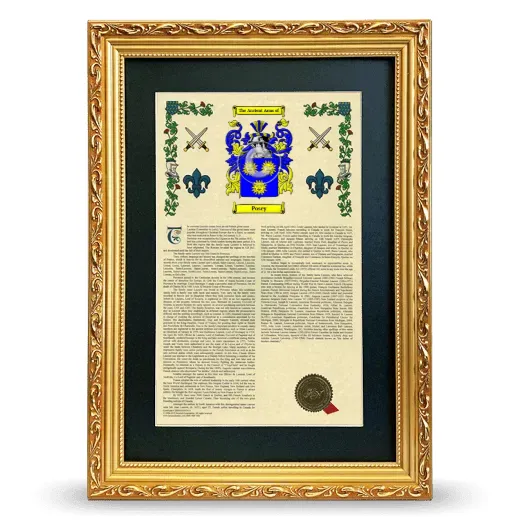 Posey Deluxe Armorial Framed - Gold