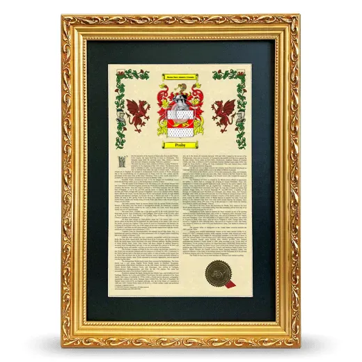 Proby Deluxe Armorial Framed - Gold